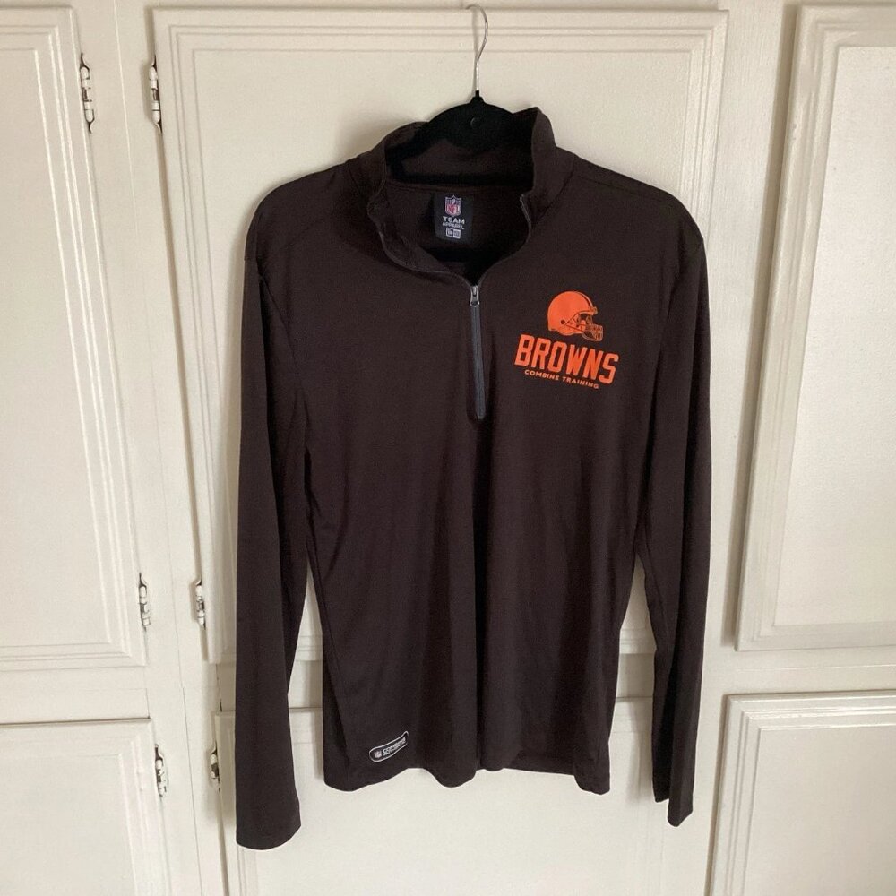 Cleveland Browns NFL Team Apparel New Era Combine Training Pullover Men’s Medium